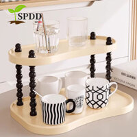 Giá để đồ để bàn SPDD, Giá đựng cốc nước INS thanh lịch, Kệ trưng bày tiết kiệm không gian tiện lợi Giá đỡ cốc trà Đồ dùng nhà bếp