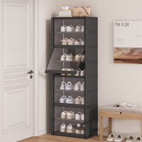 Giá Để Đồ Đơn Giản, Chống Bụi Sàn, Giá Để Giày, Giá Để Đồ Ăn Vặt Nhiều Lớp, Tủ Để Đồ Hoàn Thiện