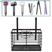 Giá để đồ dụng cụ làm tóc BLAZESKY, Giá đỡ máy sấy tóc tiết kiệm không gian chống gỉ, Kệ sắt uốn cong treo tường đa chức năng không đục lỗ bền bỉ cho bàn ủi uốn cong / phẳng
