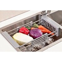 giá để đồ inox đa năng gắn với chậu rửa bát