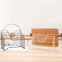 Giá để đồ nắp xoong nồi, thớt chất lượng cao cấp tiện lợi cho nhà bếp