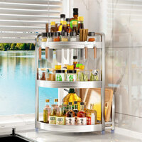 Giá để đồ nhà bếp 304 giá ba chân inox treo tường giá dao gia vị Giá đựng đồ góc Góc góc DC9S