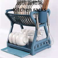 Giá Để Đồ Nhà Bếp Đôi Giá Để Bát Đĩa Thoát Giá Đựng Đồ Ăn Bằng Nhựa Giá Để Đồ Nhà Bếp Món Ăn Tổ Chức