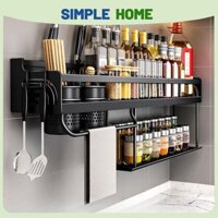 Giá Để Đồ Nhà Bếp Treo Tường Đa Năng Gắn Tường Gia Vị Đũa Kệ Bảo Quản Drainer Người Tổ Chức