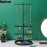 Giá để đồ trang sức CORDELL, Giá trưng bày trang sức có thể thu vào bằng kim loại, Đồ trang trí để bàn Sáng tạo Vòng cổ có thể tháo rời có thể tháo rời Hộp đựng chìa khóa