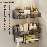 Giá để đồ treo tường không đục lỗ trong phòng tắm