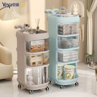 Giá Để Đồ Yaya, Xe Đẩy, Đồ Dùng Cho Bé, Giá Để Đồ Ăn Nhẹ Di Động Nhiều Lớp, Xe Đẩy