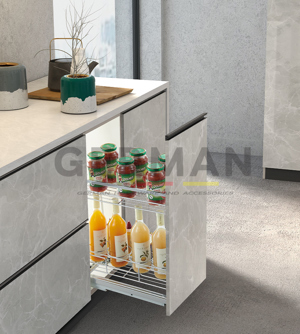 Giá để gia vị nan dẹt Inox mạ GoldMax GV250