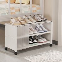 Giá để giày đơn giản, rèm che, đáy giường ký túc xá sinh viên, tủ giày nhỏ chống bụi, nhà cho thuê,