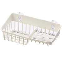 Giá để giẻ rửa bát 2 ngăn dạng lưới màu trắng Inomata nội địa Nhật Bản