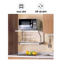 Giá Để Lò Vi Sóng Kết Hợp Đựng Ly Cốc Eurogold EU0560 - Inox 304