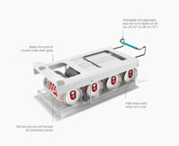 Giá để lon trong tủ lạnh Joseph Joseph 8500007 màu trắng