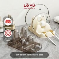 Giá để nắp vung nồi, xoong 3 ngăn đa năng 2309