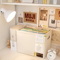 Giá Để Sách Gấp Hộp Đựng Để Bàn Ins Để Bàn Kệ Sách Lớp Học Cho Ký Túc Xá