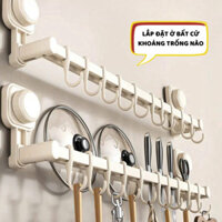 Giá để vung xoong nồi Móc treo đồ nắp nồi hút chân không nhà tắm nhà bếp đa năng chịu lực Tree Home - MTD05