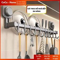 Gía để vung xoong nồi nắp nồi Móc treo đồ hút chân không nhà tắm nhà bếp đa năng chịu lực Gia Dụng CoCo MTD05
