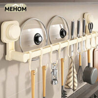 Giá để vung xoong nồi nắp nồi Móc treo đồ hút chân không nhà tắm nhà bếp đa năng chịu lực MEHOM - MTD05