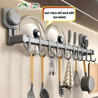 Gía để vung xoong nồi nắp nồi Móc treo đồ hút chân không nhà tắm nhà bếp đa năng chịu lực - UNIHOME MTD05