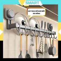Gía để vung xoong nồi nắp nồi Móc treo đồ hút chân không nhà tắm nhà bếp đa năng chịu lực Smart Home - MTD05