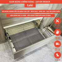 Giá Để Xoong Nồi Tủ Bếp Dưới CELANO NAN DẸT INOX 304 - Ray Âm Giảm Chấn Cao Cấp - Bảo Hành Vĩnh Vễn - Có Thợ lắp