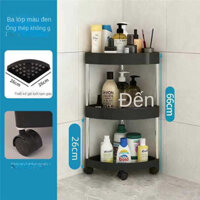 Giá Đỡ 3 Tầng - Kệ Góc Tam Giác Phòng Tắm - Màu đen