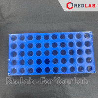 Giá đỡ 50 vị trí cho chai vial 4ml HPLC, RV002 nhựa PP xanh, có VAT