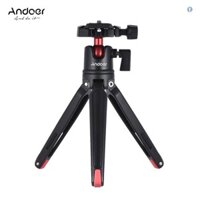 Giá đỡ ba chân để bàn du lịch cầm tay Mini Andoer có đầu bóng cho máy quay không gương lật Canon DSLR cho iPhone X 8 7 Plus 7s 6s cho điện thoại thông minh Samsung Huawei Honor 9