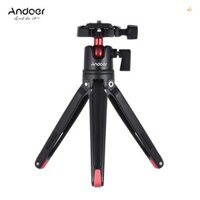 Giá đỡ ba chân để bàn du lịch cầm tay Mini Andoer có đầu bóng cho máy quay không gương lật Canon DSLR cho iPhone X 8 7 Plus 7s 6s cho điện thoại thông minh Samsung Huawei Honor 9