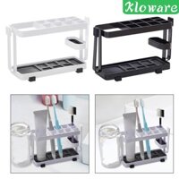 Giá đỡ bàn chải đánh răng bằng thép 10 khe Giá đỡ kem đánh răng cho mặt bàn Vanity