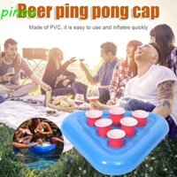 Giá đỡ bia phao DÀIQIYING, Giá đỡ cốc hình tam giác bơm hơi bằng nước PVC, Khay đựng bia nổi Trang trí nhiều lỗ Phao tương tác Đồ chơi bể bơi ngoài trời