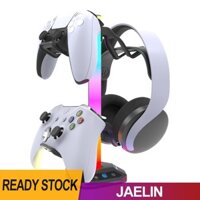 Giá đỡ bộ điều khiển giá đỡ tai nghe RGB kèm sạc USB + Type C + Cổng dữ liệu USB 9 chế độ ánh sáng cho PS5 / PS4 / Xbox / Switch Pro [Jaelin.vn]