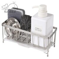 Giá đỡ bồn rửa chén nhà bếp CULI, Giá đỡ bọt biển nhà bếp tự thoát nước bằng thép không gỉ, Chống rỉ sét nhanh khô Tiết kiệm không gian Giá đỡ thoát nước Mặt bàn sắp xếp
