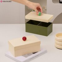 Giá đỡ bông 2 lưới NBANLIKE, Phong cách Ins có tay cầm Hộp đựng khăn bông bóng, Giá đỡ Qtip bằng nhựa chống bụi đa chức năng cho gia đình