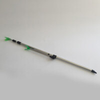 Giá đỡ cần câu 2.1M, giá đỡ tròn kéo ra, giá đỡ câu cá, giá đỡ cần câu biển, hợp kim nhôm, giá đỡ ba phần bốn phần