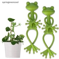 Giá đỡ cây ếch Springevencool, Chậu hoa ếch dễ thương Hugger Kẹp cố định leo núi thực vật, Nhánh leo ếch trong vườn & Trang trí cổ phần của người trồng cây Springevencool