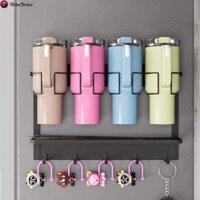 Giá đỡ chai nước từ tính có móc Bộ sắp xếp cốc tủ lạnh