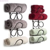 Giá đỡ chai rượu ECHOTECH, Giá đựng rượu đen / trắng sắt, đa năng có giá treo khăn treo tường Kệ trưng bày rượu vang 5 lớp tại nhà