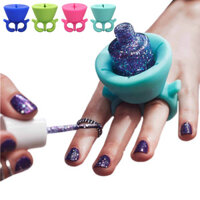 Giá đỡ chai sơn móng tay silicone, dụng cụ làm móng có thể đeo, giá đỡ chai sơn móng tay, phụ kiện làm đẹp silicone sáng tạo NH2L