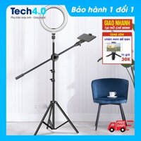 Giá đỡ chân quay video topshot quay review sản phẩm, livestream, spa phun xăm có đèn chân 2.1m