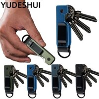Giá đỡ chìa khóa YudhUI, Giữ 2-5 phím kim loại, Móc khóa nhỏ gọn tối giản ngoài trời