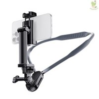 Giá đỡ cổ máy ảnh Giá đỡ cổ gắn điện thoại Giá đỡ ngực bằng vít & kẹp điện thoại 1 / 4 Inch Thay thế cho Hero 12 / 11 / 10 / 9 / 8, Điện thoại thông minh iPhone Android Came-211