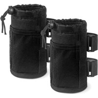 Giá đỡ cốc cuộn, Giá đỡ đồ uống đa năng cho xe lăn UTV Xe tay ga Walker Bike Boat, Phụ kiện giữ chai nước có túi lưới và dây đeo dính