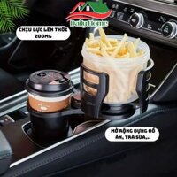 Giá Đỡ Cốc Nước 4 Trong 1, Kệ Đựng Bình Nước Điều Chỉnh Xoay 360 Độ Chống Rung Tiện Dụng Cho Xe Hơi Daily Home - GDC01