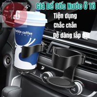 Giá đỡ Cốc Nước, Ly Trà Sữa trên xe ô tô GDC01 T.G Utility gắn cửa thông gió tiện dụng kèm phụ kiện