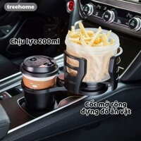 Giá Đỡ Cốc Ô Tô 4 Trong 1, Kệ Đựng Bình Nước Có Thể Điều Chỉnh Xoay 360 Độ Chống Rung Cho Xe Hơi Tree Home - GDC01