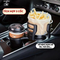 Giá Đỡ Cốc Ô Tô 4 Trong 1, Kệ Đựng Bình Nước Xoay 360 Độ Chống Rung Tiện Lợi Cho Xe Hơi LIKE- GDC01