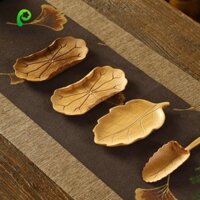 Giá đỡ cốc ORNOOU, Thảm cách nhiệt bằng gỗ chạm khắc bằng tre, Bộ đồ trà hình lá sen tự nhiên Thảm trà chống trượt tại nhà