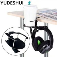 Giá đỡ cốc YudhUI, Giá đỡ tai nghe xoay 360 độ, Móc tai nghe hợp kim nhôm có thể điều chỉnh di động
