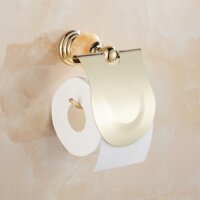 ☌✕✁Giá đỡ cuộn ngọc bích bằng thép không gỉ mạ vàng theo phong cách châu Âu mới