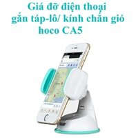 Giá đỡ dán táp lô kính chắn gió trên ô tô cho điện thoại hoco CA5  Hàng chính hãng - Trắng xanh